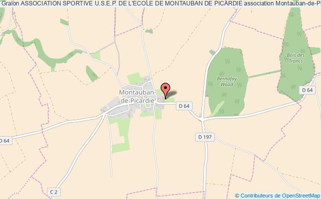 plan association Association Sportive U.s.e.p. De L'ecole De Montauban De Picardie Montauban-de-Picardie