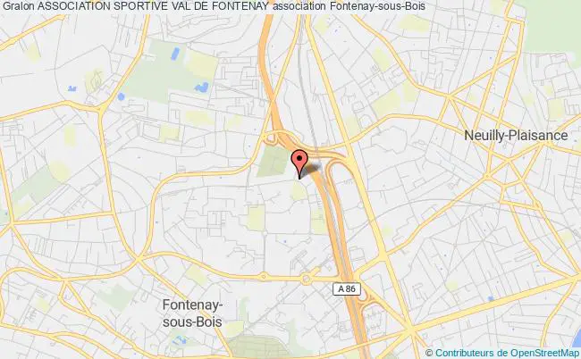 plan association Association Sportive Val De Fontenay Fontenay-sous-Bois