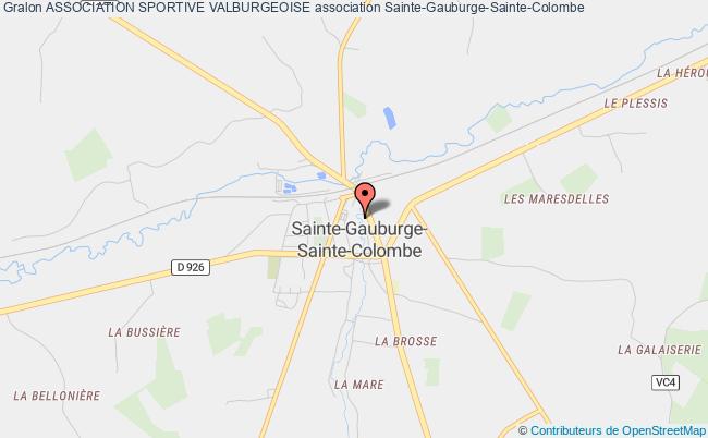 plan association Association Sportive Valburgeoise Sainte-Gauburge-Sainte-Colombe