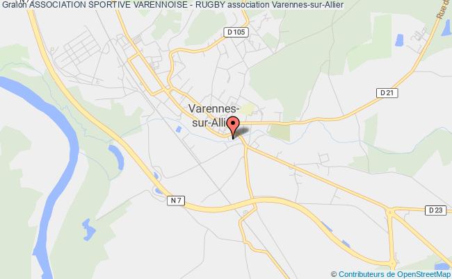 plan association Association Sportive Varennoise - Rugby Varennes-sur-Allier