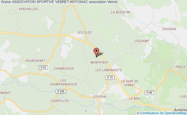 plan association Association Sportive Vebret-antignac Vebret