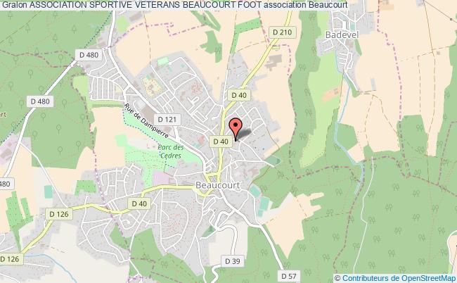 plan association Association Sportive Veterans Beaucourt Foot Beaucourt