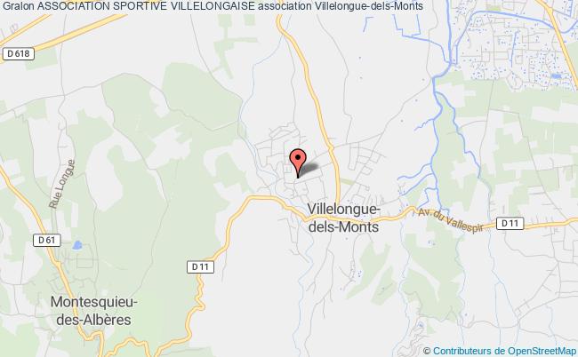 plan association Association Sportive Villelongaise Villelongue-dels-Monts