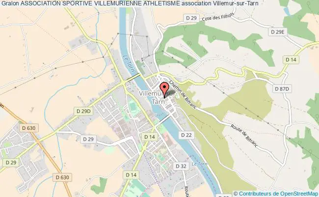 plan association Association Sportive Villemurienne Athletisme Villemur-sur-Tarn