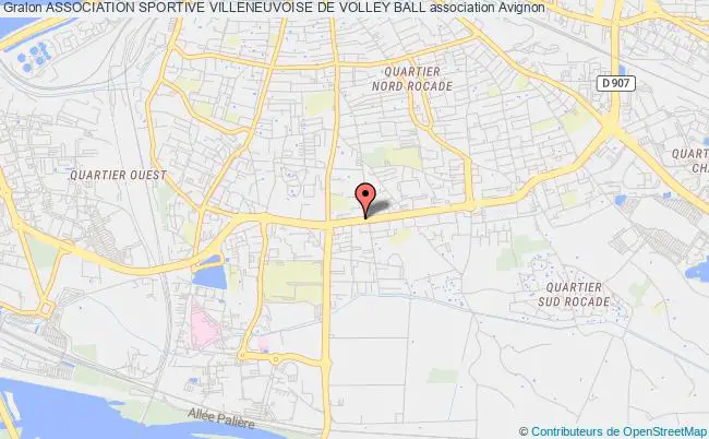 plan association Association Sportive Villeneuvoise De Volley Ball Avignon