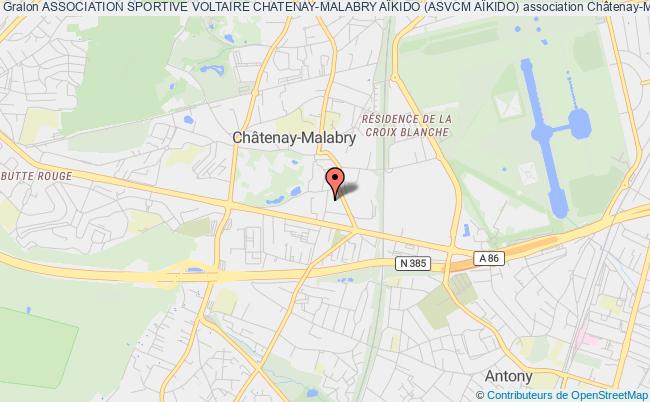 plan association Association Sportive Voltaire Chatenay-malabry AÏkido (asvcm AÏkido) Châtenay-Malabry