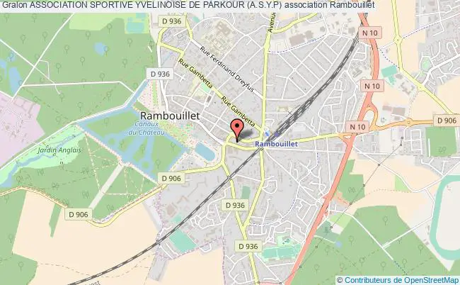 plan association Association Sportive Yvelinoise De Parkour (a.s.y.p) Rambouillet