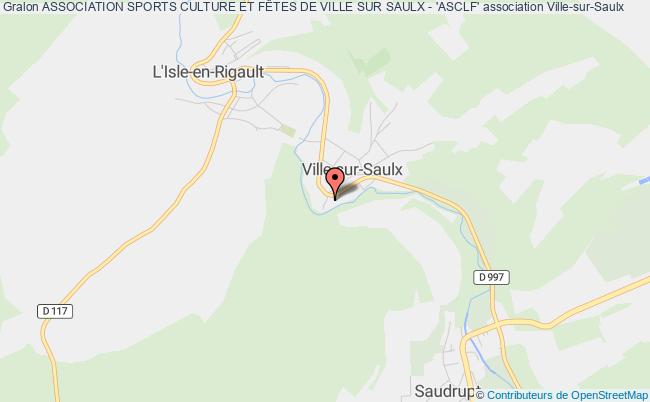 plan association Association Sports Culture Et FÊtes De Ville Sur Saulx - 'asclf' Ville-sur-Saulx