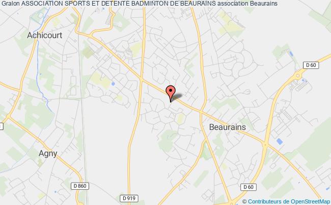 plan association Association Sports Et Detente Badminton De Beaurains Beaurains
