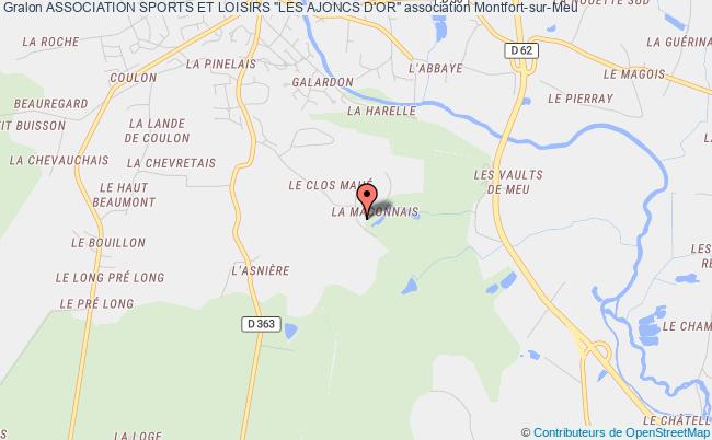 plan association Association Sports Et Loisirs "les Ajoncs D'or" Montfort-sur-Meu