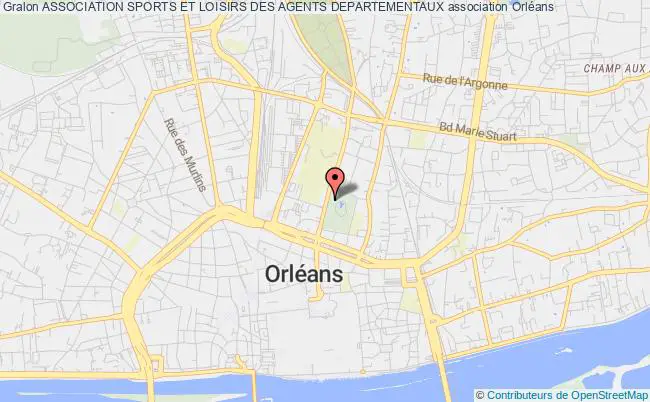 plan association Association Sports Et Loisirs Des Agents Departementaux Orléans