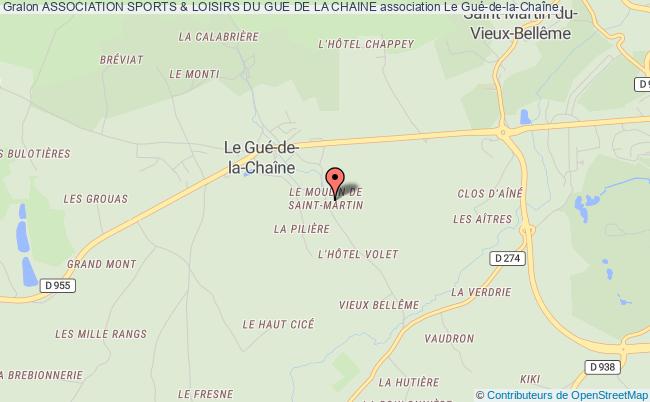 plan association Association Sports & Loisirs Du Gue De La Chaine Le Gué-de-la-Chaîne