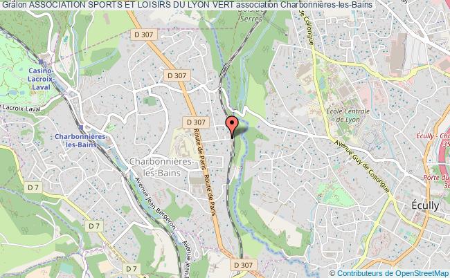 plan association Association Sports Et Loisirs Du Lyon Vert Charbonnières-les-Bains