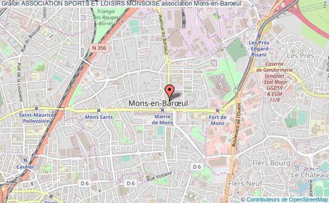 plan association Association Sports Et Loisirs Monsoise Mons-en-Baroeul