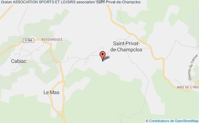 plan association Association Sports Et Loisirs Saint-Privat-de-Champclos
