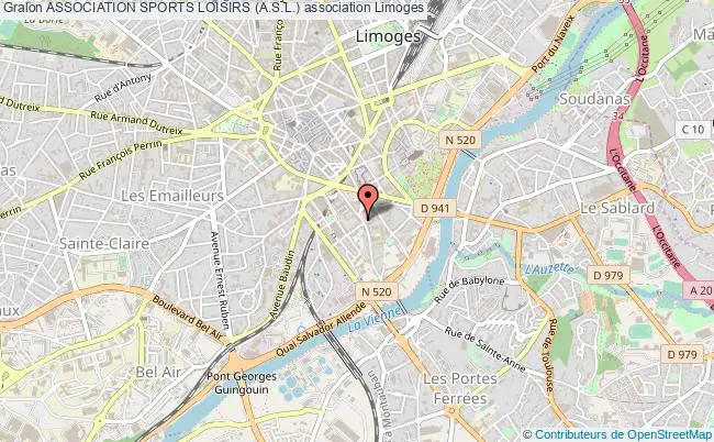 plan association Association Sports Loisirs (a.s.l.) Limoges
