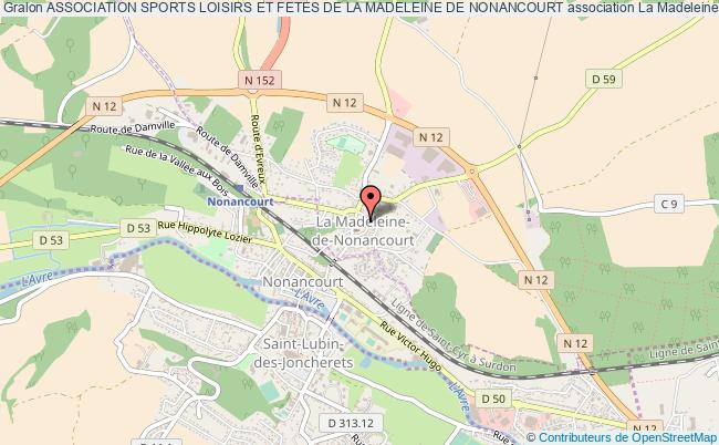 plan association Association Sports Loisirs Et Fetes De La Madeleine De Nonancourt La    Madeleine-de-Nonancourt
