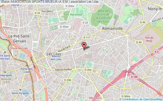 plan association Association Sports Majeur (a.s.m.) Les Lilas