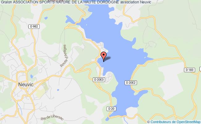 plan association Association Sports Nature De La Haute Dordogne Neuvic