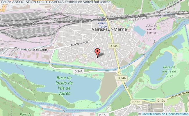 plan association Association Sports&vous Vaires-sur-Marne