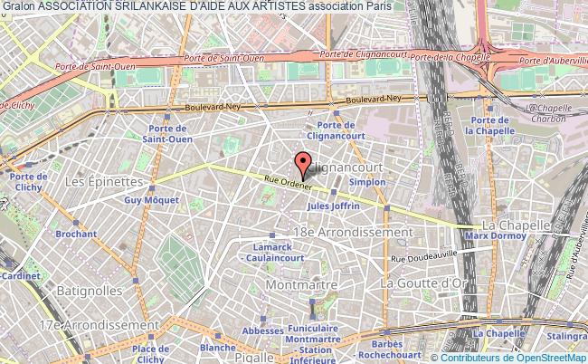 plan association Association Srilankaise D'aide Aux Artistes Paris