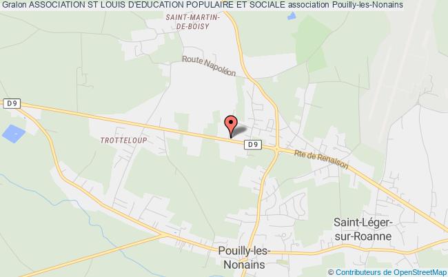 plan association Association St Louis D'education Populaire Et Sociale Pouilly-les-Nonains