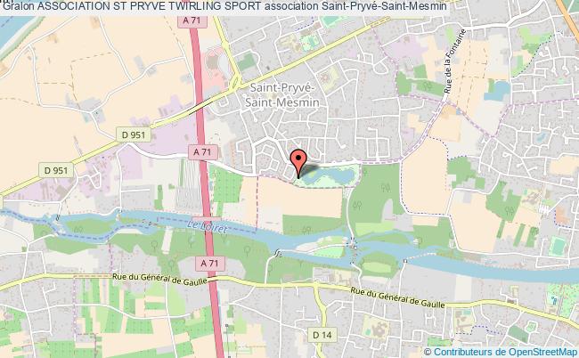 plan association Association St Pryve Twirling Sport Saint-Pryvé-Saint-Mesmin