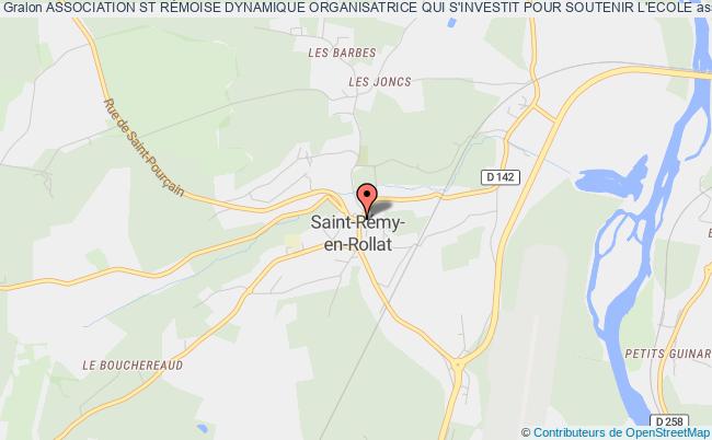 plan association Association St RÉmoise Dynamique Organisatrice Qui S'investit Pour Soutenir L'ecole Saint-Rémy-en-Rollat