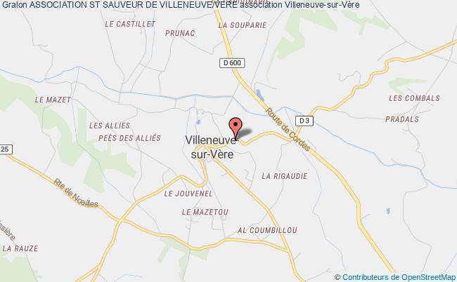 plan association Association St Sauveur De Villeneuve/vere Villeneuve-sur-Vère