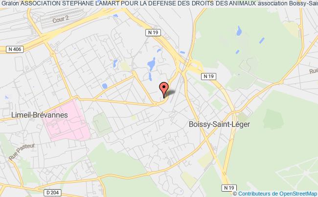 plan association Association Stephane Lamart Pour La Defense Des Droits Des Animaux Boissy-Saint-Léger