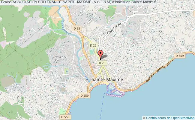 plan association Association Sud France Sainte-maxime (a.s.f.s.m) Sainte-Maxime
