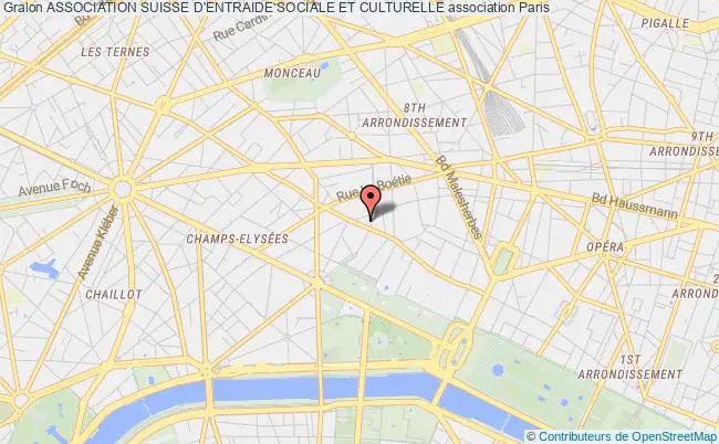 plan association Association Suisse D'entraide Sociale Et Culturelle Paris