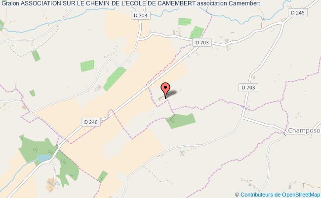 plan association Association Sur Le Chemin De L'ecole De Camembert Camembert