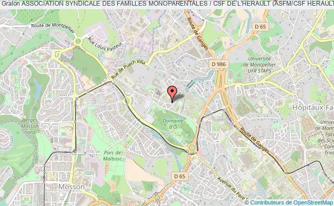 ASSOCIATION SYNDICALE DES FAMILLES MONOPARENTALES / CSF DE L'HERAULT (ASFM/CSF HERAULT)