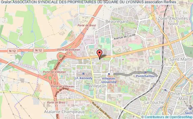 plan association Association Syndicale Des Proprietaires Du Square Du Lyonnais Rennes