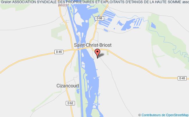plan association Association Syndicale Des Proprietaires Et Exploitants D'etangs De La Haute Somme Saint-Christ-Briost
