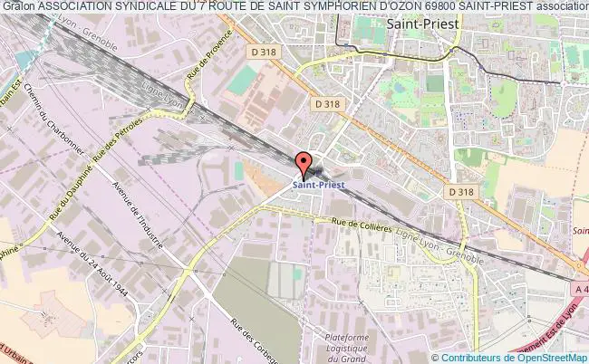 plan association Association Syndicale Du 7 Route De Saint Symphorien D'ozon 69800 Saint-priest Saint-Priest