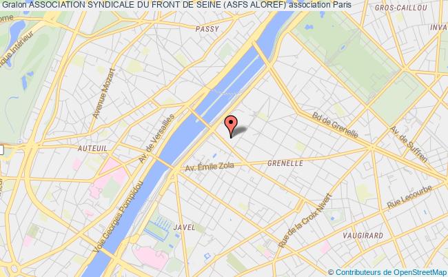 plan association Association Syndicale Du Front De Seine (asfs Aloref) Paris