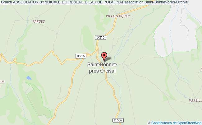 plan association Association Syndicale Du Reseau D Eau De Polagnat Saint-Bonnet-près-Orcival