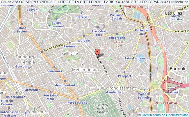 ASSOCIATION SYNDICALE LIBRE DE LA CITÉ LEROY - PARIS XX  (ASL CITE LEROY PARIS XX)
