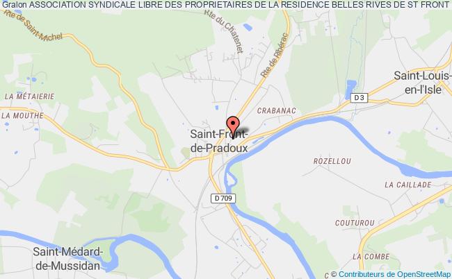 ASSOCIATION SYNDICALE LIBRE DES PROPRIETAIRES DE LA RESIDENCE BELLES RIVES DE ST FRONT DE PRADOUX