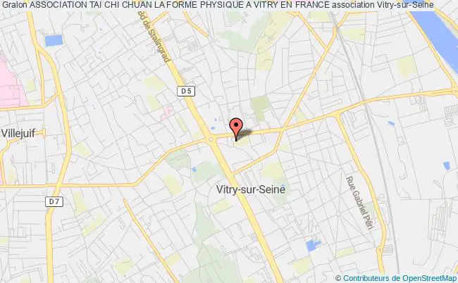 plan association Association Tai Chi Chuan La Forme Physique A Vitry En France Vitry-sur-Seine