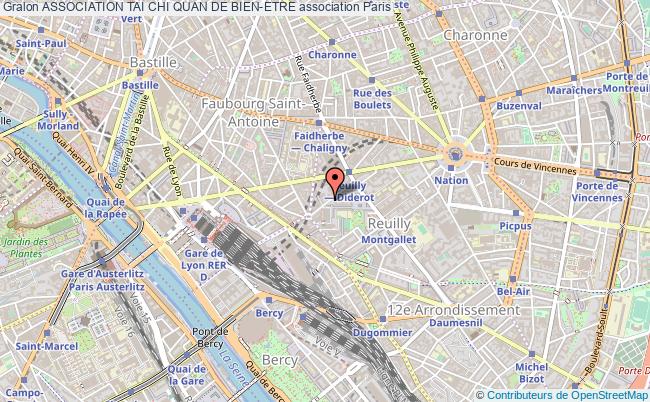 plan association Association Tai Chi Quan De Bien-etre Paris 12e