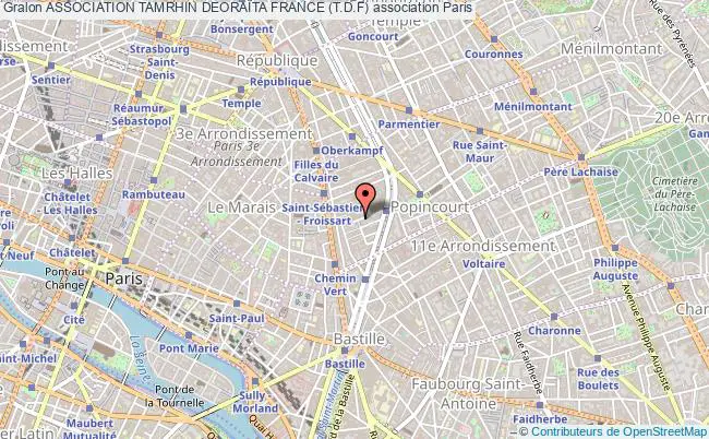 plan association Association Tamrhin DeoraÏta France (t.d.f) Paris