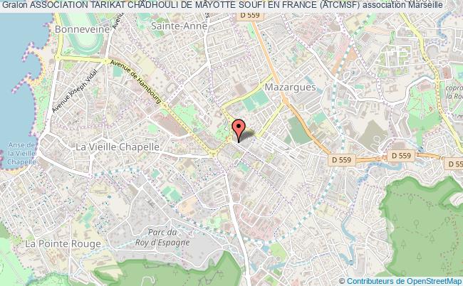 plan association Association Tarikat Chadhouli De Mayotte Soufi En France (atcmsf) Marseille