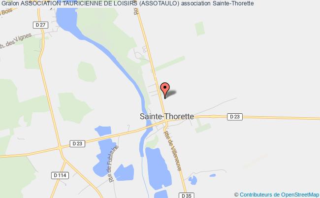 plan association Association Tauricienne De Loisirs (assotaulo) Sainte-Thorette
