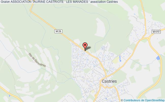 plan association Association Taurine Castriote ' Les Manades ' Castries