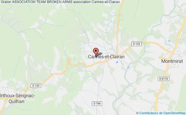 plan association Association Team Broken Arms Cannes-et-Clairan