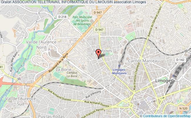 plan association Association Teletravail Informatique Du Limousin Limoges