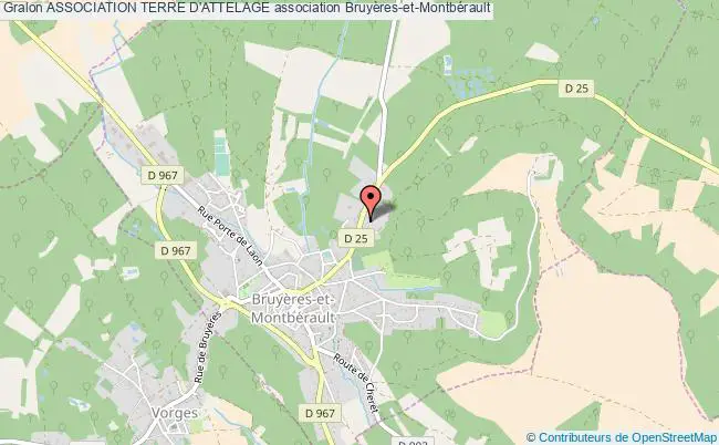 plan association Association Terre D'attelage Bruyères-et-Montbérault